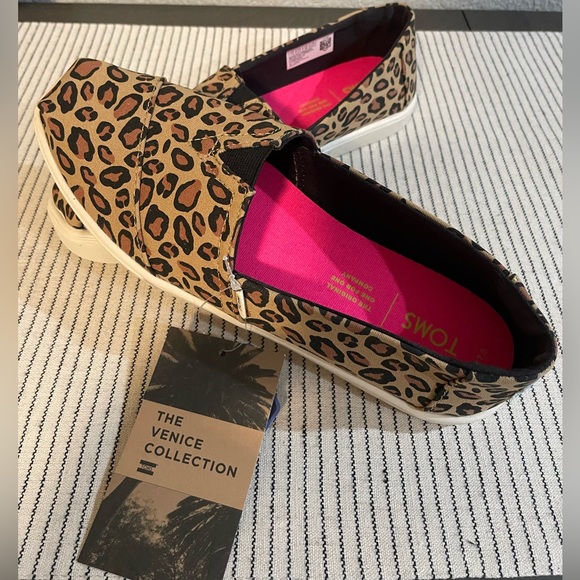 Toms Shoes Toms Womens Classic Leopard Printedcanvas Poshmark